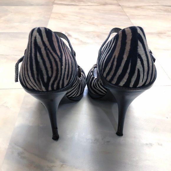 Marciano Brown Zebra Print Lianne Platforms - Picture 3 of 8